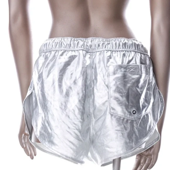 Super cute metallic silver swim shorts - Picture 3 of 5
